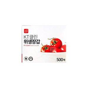 KT 클린 위생장갑 500매 비닐장갑 일회용 대용량 업소용